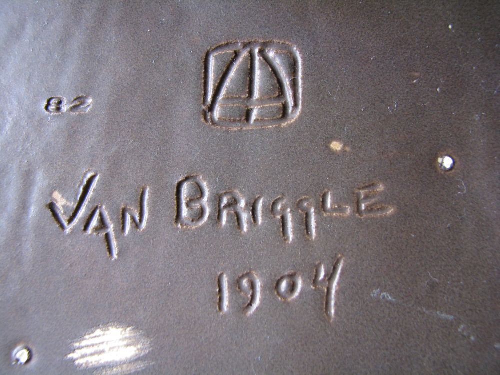 Maker's marks on second 1904 Van Briggle vase (Ellison Collection)