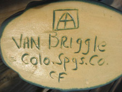 1970-1999 mark with VB logo and finisher/thrower initials