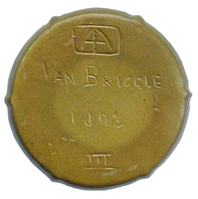 Bottom markings on a 1903 Van Briggle piece